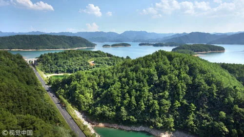 千岛湖湖边实景
